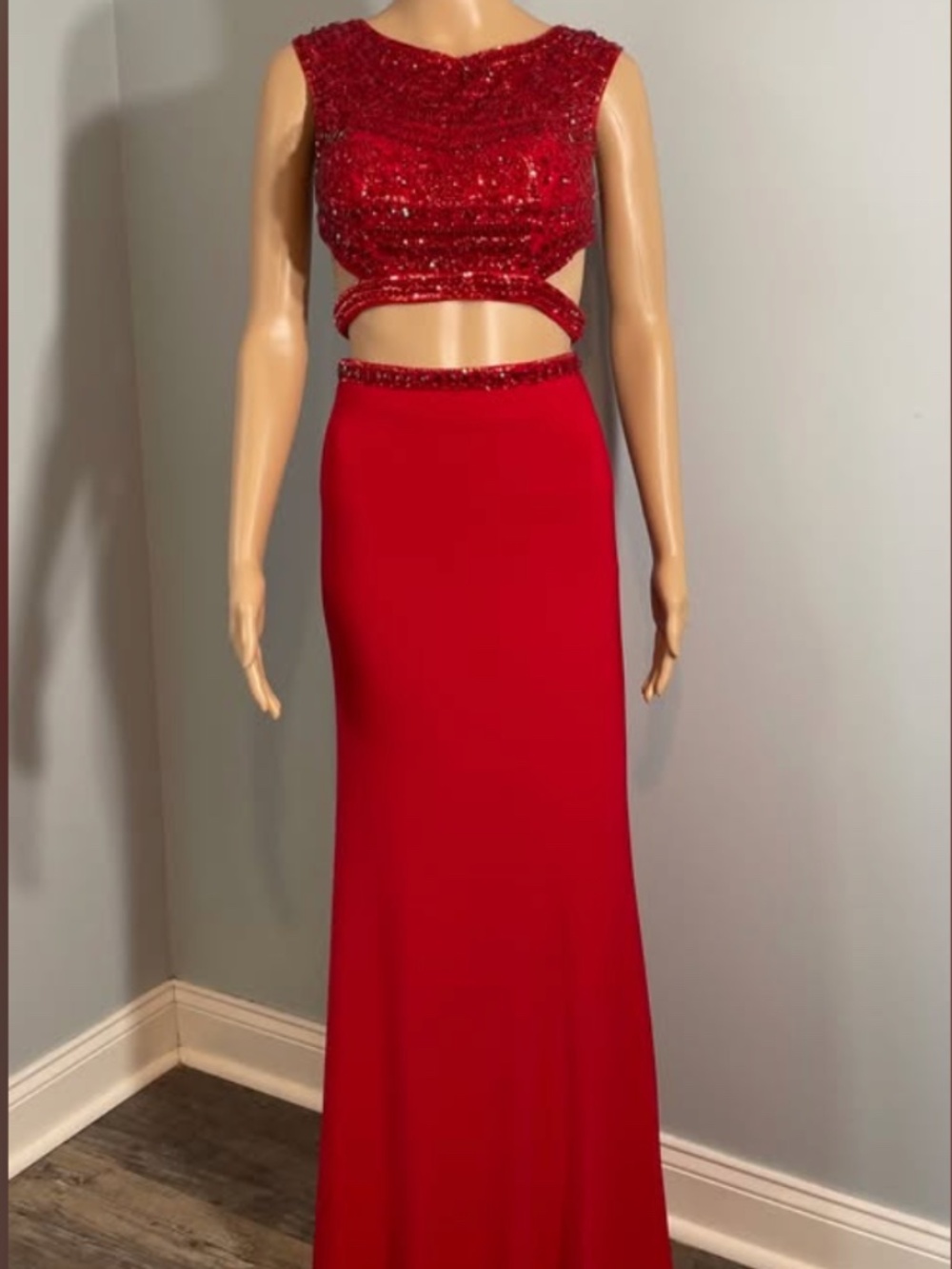 Sherri Hill Women's Formal Red Dress (SH-50805), Size 2